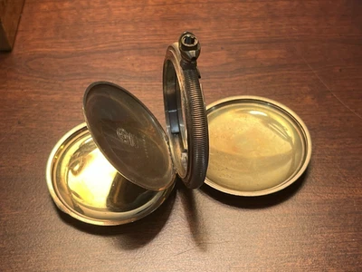 Estuche de reloj de bolsillo Philadelphia doble cazador relleno de oro vintage Foto 1 de 4