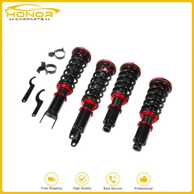 For Honda Civic 1988-1991 Adj Height Coilovers Shocks Suspension Spring Kits - Image 1 of 4