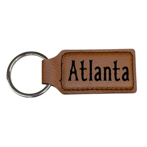 Schlüsselanhänger - rechteckig - Atlanta - Leder - Bild 1 von 8