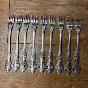 9er Set Oneida Baton Rouge Northland Edelstahl 6" Garnelen Gabeln B4 - Bild 1 von 3