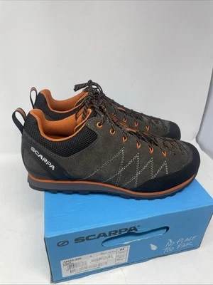 Zapato de Senderismo Scarpa Crux Para Hombre Talla 10.5 Tiburón-Tónico-Gris Zapatilla de Escalada Nuevo con Caja Foto 1 de 4
