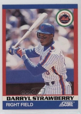 1991 Score 100 Hottest Players Box Set Darryl Strawberry #62 - Image 1 of 2