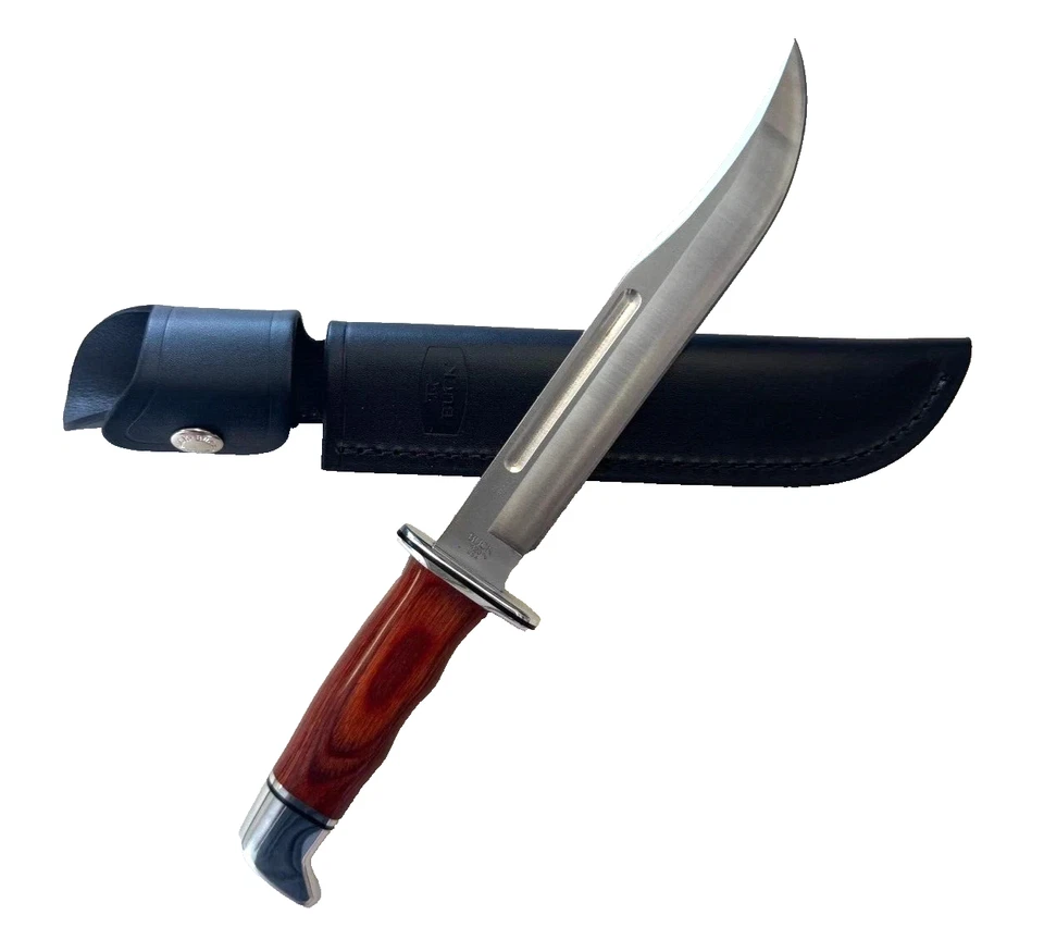 Buck 120 General Heritage Leather Sheath DymaLux® Cocobolo Handle 0120CCS1-B - Image 1 of 1