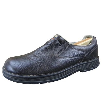 Mocasines sin cordones Merrell World Legend de cuero granulado marrón para hombre 11 cómodos Foto 1 de 4