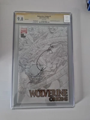 Wolverine Origins ##7 CGC SS 9.8 cover Quesada Sketch Variant 11/06 - Immagine 1 di 4