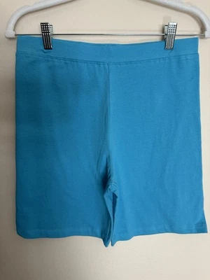 Pantalones cortos de bicicleta Derek Heart azul claro para mujer, grandes Foto 1 de 4