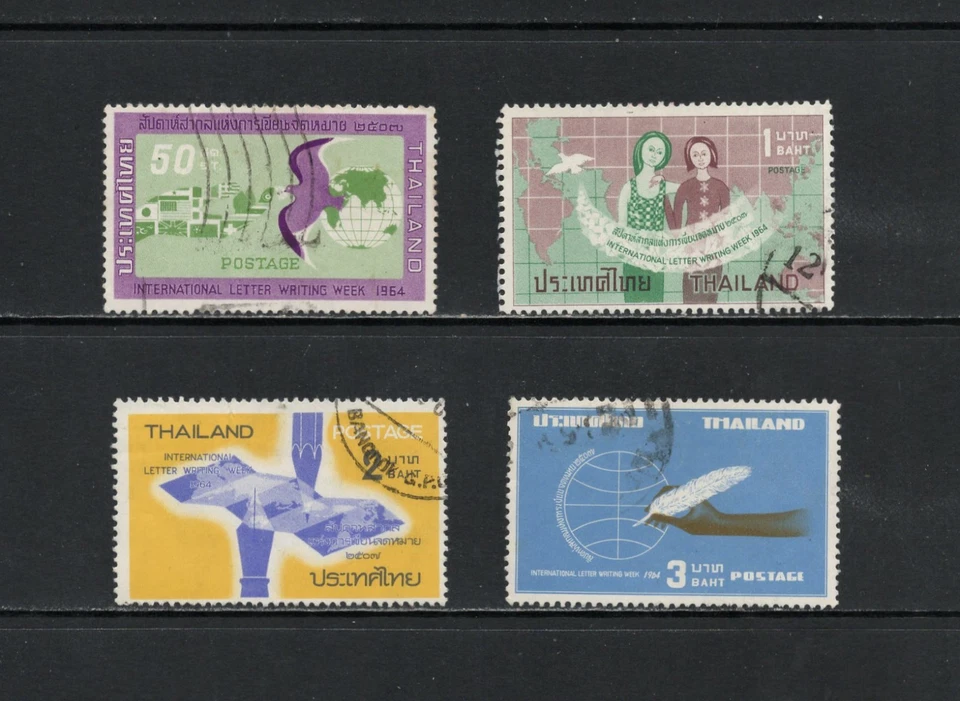 S7836 Tailandia 1964 Carta Escritura 4v.   usado Foto 1 de 1