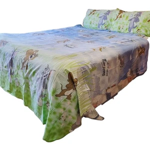 Vintage Tom and Jerry Double Bed Cotton Sheet Set 2 x Pillow Cases Cartoon - Picture 1 of 18