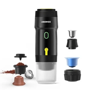 Portable Electric Espresso Machine,Travel Coffee Maker for Camping, Car Coffe... - Picture 1 of 7