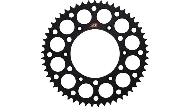 Renthal Ultralight Rear Chainwheel Sprocket Black 520 53T #224U-520-53GPBK - Image 1 of 1