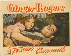 Tender Comrade x ORIGINAL US Lobby Card Ginger Rogers Edward Dmytryk 1944 - Imagen 1 de 4