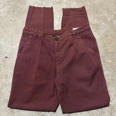 Pantalones Brunello Cucinelli Para Hombre Calce Ocio Borgoña Talla 52 34US Calce Cónico  Foto 1 de 4