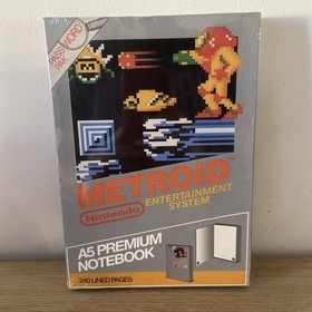 Nintendo Metroid Notebook in Presentation Gift Box, A5 240. NES