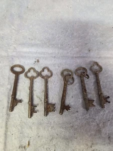 Konvolut 6 Skelettschlüssel. Größe und Zustand siehe Bilder - Bild 1 von 5