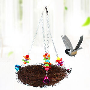 New ListingPet Bird Parrot Nest Hammock Swing Hanging Chew Toys Parakeet Budgie Cockatiel