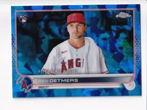 2022 Topps Chrome Update Sapphire Reid Detmers Rookie RC Angels Debut - Picture 1 of 1