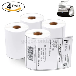 4 Rolls DYMO 4XL Direct Thermal Shipping Labels 4x6 1744907 Compatible 220/Roll - Picture 1 of 8