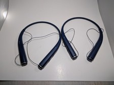 Lot Of 2 Lg Tone Pro Hbs780 Wireless In-Ear Behind-the-Neck Headphones Blue