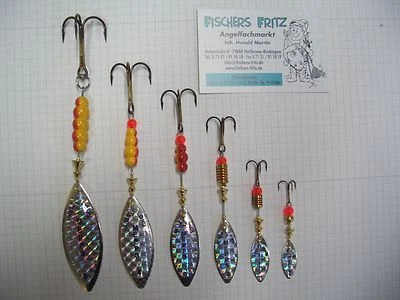 Original Mepps Longue Rainbo Silber alle Größen Kunstköder Spinner Blinker Köder - Bild 1 von 2