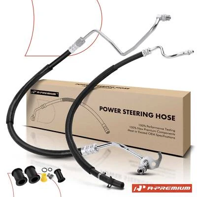 A-Premium 2x Power Steering Pressure & Return Hose for Ford F150 5.4L w/ Switch - Image 1 of 4