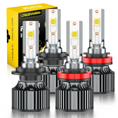 Kits de 4 faros LED 6000K + faros antiniebla para Mercedes-Benz E350 E320 E550 Foto 1 de 4