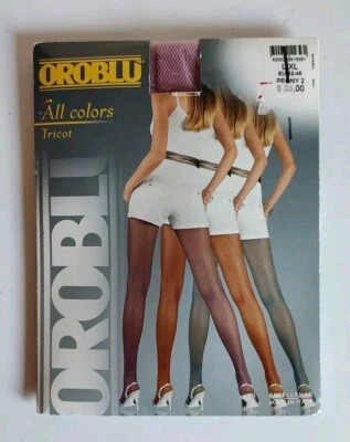 Red de Peces Oroblu Todos los Colores Tricot Rosa Peonía Hecha en Italia LXL Rara Foto 1 de 4