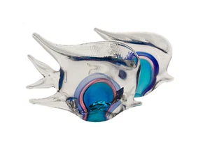 Paar Sommerso Kunst Glas Fisch Murano Stil - Bild 1 von 22