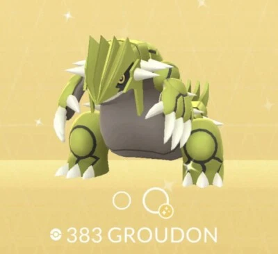 Pokèmon Go Shiny Groudon registrato/non registrato/30 giorni/fortunato/casa OT/scambi