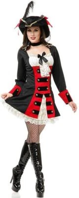 Британский пират леди Карибского моря Венч карнавальный костюм вверх Хэллоуин сексуальный костюм для взрослых - Изображение 1 из 2