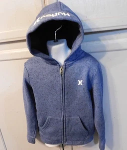 Hurley Little Boys' Zip Up Hoodie, Blue-Size 4 - Picture 1 of 6