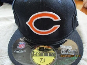 Chicago Bears ON FIELD-CAP of NFL NEW-ERA 59FIFTY NEW BLACK Gr. 75/8. - Bild 1 von 2
