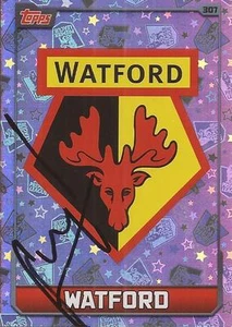 QUIQUE SANCHEZ FLORES SIGNED 2015/2016 'CLUB BADGE' MATCH ATTAX TRADING CARD+COA - Picture 1 of 1