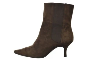 Circa Joan & David Charran Damenschuhe Größe 9 braune halbhohe Wildlederstiefel - Bild 1 von 5