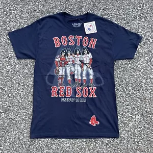 Liquid Blue Kiss Shirt Adult Medium Blue Boston Red Sox Dressed To Kill MLB 2014 - Picture 1 of 12