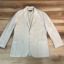 INC Blazer Mens Large 100% Linen Unstructured 2 Button Line Sport Jacket