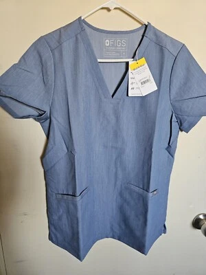NWT FIGS Casma Three-Pocket Scrub Top Women's Small Pockets Stretch Healthcare - Image 1 of 4
