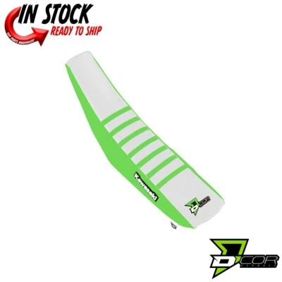 Cubierta de asiento D'COR verde/blanco/verde Kawasaki KX250F 17-20 KX450F 16-18 Foto 1 de 3