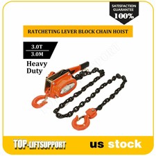 1X 3-Ton Lever Block Chain Hoist Come Along 10ft