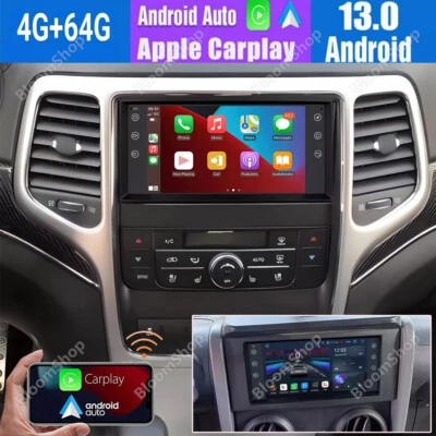 Radio estéreo para automóvil para Jeep Grand Cherokee 2011-2013 GPS navegación Carplay Android 13 Foto 1 de 4