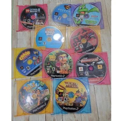 10 Disc Only PlayStation 2 Video Games Disc Lot  - Image 1 of 4