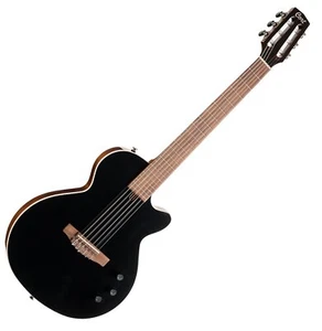Guitarra clásica eléctrica de nailon negra Cort Sunset Nylectric II tuerca de 48 mm (1 7/8") - Imagen 1 de 1