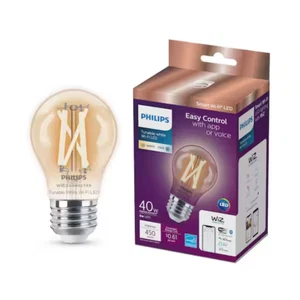 40-Watt Equivalent A15 Smart Wi-Fi Vintage Edison LED Light Bulb Tunable White - Picture 1 of 7