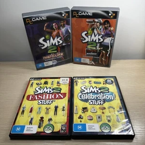 The Sims 2 PC Bundle - Open For Business Nightlife Fashion Celebration Stuff - Picture 1 of 16