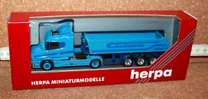 Herpa 146807 Scania Hauber Kippersattellastzug Der Sandmann H0 Neu in OVP ! - Bild 1 von 2