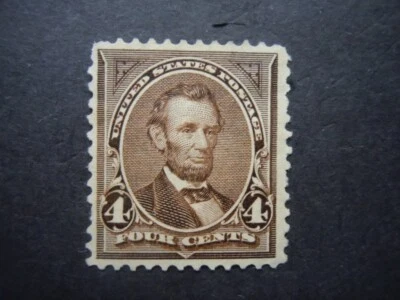 #269 4c Lincoln Mint RG Perf 12 WMK 191 Spot on Gum CV $125 "Includes New Mount" - Image 1 of 2