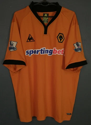 MENS HOME WOLVERHAMPTON WANDERERS 2009/2010 SOCCER FOOTBALL SHIRT JERSEY SIZE XL Cover