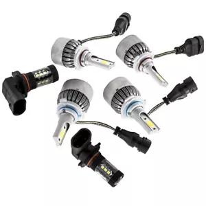 4pcs 9005 9006 Led Combo Headlight Bulbs High Low Beam Kit 240w 6000k White - Picture 1 of 9