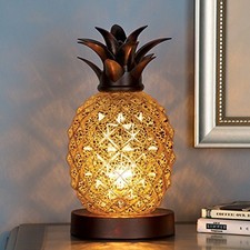 glass lamp pineapple night light Tropical Mercury figurine display table desk