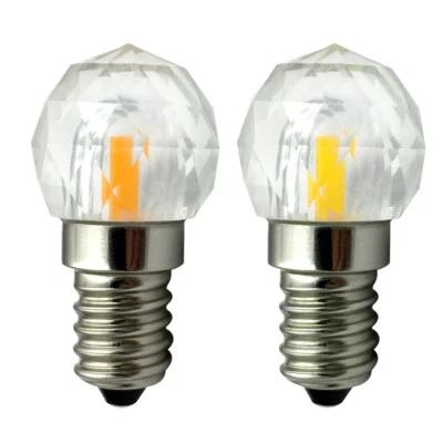 Lâmpada LED E14 Gemlamp K9 cristal E14S 1505 COB+SMD lâmpada 110V/220V #Y - Imagem 1 de 4