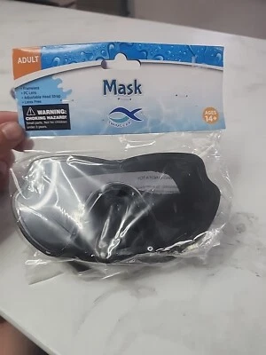 Swimgear Adult Swim Mask Adjustable Frameless PC Lens Latex Free New